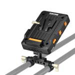 ZGCINE V-Mount Battery Plate with 15mm Rod Clamp and Adjustable Arm (VM-VP1 Kit3) - Image 3