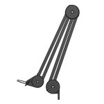 Comica MS1-L Studi Boom Arm Mic Stand - Image 2
