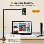 Ulanzi VIJIM LS08 Flexible Overhead Camera Mount Desk Stand - Image 5