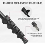 Ulanzi TB12 61-Inch Camera Monopod, Aluminum Photography Monopod with 5-Section Height, Lightweight & Portable Camera Accessories, for Cameras Canon, Nikon & Sony Mirrorless & DSLR, Easy to Carry - Image 2