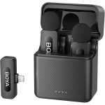 BOYA BY-V3 2-Person Wireless Microphone System with Lightning & Type C Connector for Mobile Devices (2.4 GHz)
