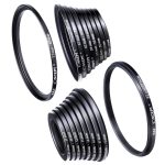 K&F Concept 18-Piece Lens Filter Adapter Kit - 9 Step-Up & 9 Step-Down Metal Rings (SKU0629)