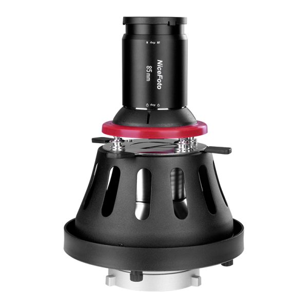 NiceFoto SN-29.Pro NiceFoto Professional Optical Snoot For LED Video Light With Bowens Mount and Canon EF Lens