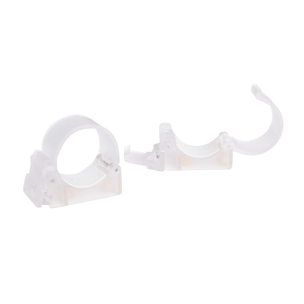 Nanlite PavoTube Transparent Polycarbonate T12 LED Tube Mounting Clip with 1/4-20in Receivers