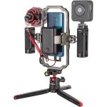 SmallRig All-In-One Video Kit For Smartphone Creators SmallRig Multifunctional Universal Metal Smartphone Holder 3384B