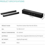 Tilta 15mm Carbon Fiber Rod Set (11.8", Pair) TA-15RS-30-CF - Image 2