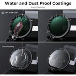 K&F Concept Nano-X Series Variable ND & CPL 2-in-1 Filter 77mm, 1 to 5-Stop (KF01.1087V1) - Image 4