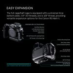 Tilta Lightweight Camera Cage Kit for Canon R5 Mark II (Black) TA-T68-B-B - Image 5