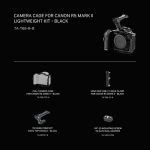 Tilta Lightweight Camera Cage Kit for Canon R5 Mark II (Black) TA-T68-B-B - Image 2