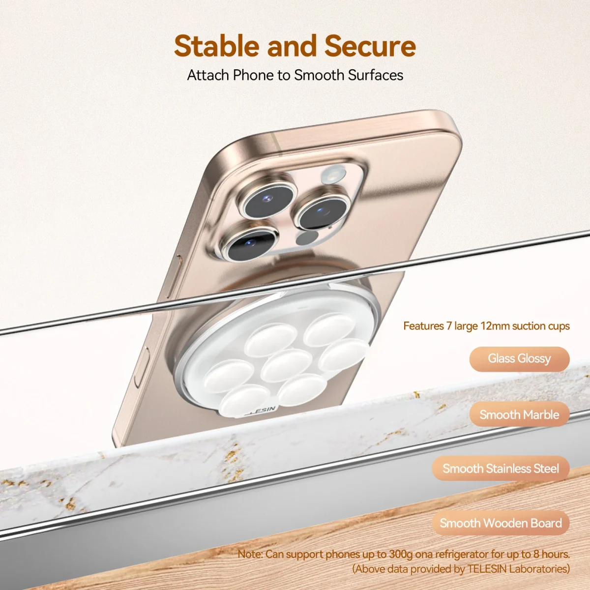TELESIN Magnetic Suction Cup Mount P3-SUS-01 - Image 4
