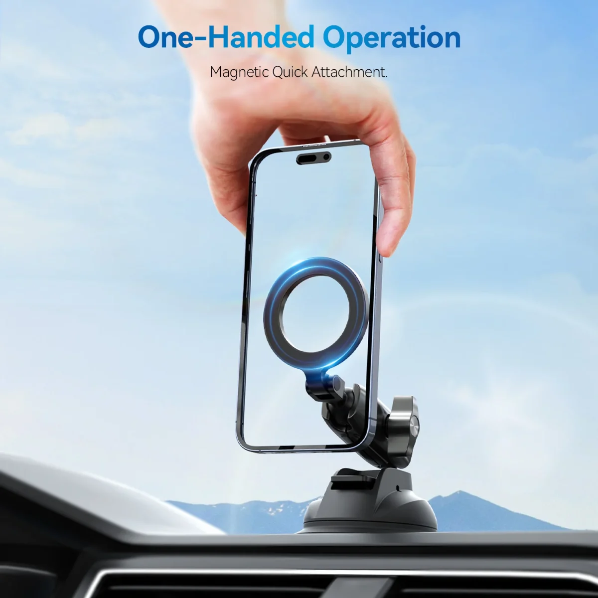 5_06c2d26e-ced8-4baf-954a-751d5dc39572 TELESIN Magnetic Suction Car Phone Mount P3-SUS-02 - Image 6