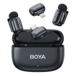 BOYA Mini-12 Tiny Wireless Microphone System Combo Edition (2.4 GHz, Black)