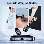 BOYA Mini-16 Tiny Wireless Microphone System With Lightning Connector For iOS Devices (2.4 GHz, Black) - Image 6