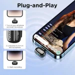 BOYA Mini-17 Tiny Wireless Microphone System With USB-C Connector For Android/iOS Devices (2.4 GHz, Black) - Image 7