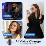 BOYA Mini-17 Tiny Wireless Microphone System With USB-C Connector For Android/iOS Devices (2.4 GHz, Black) - Image 5