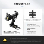 TELESIN Multifunctional Mobile Phone Holder PM-001 - Image 14