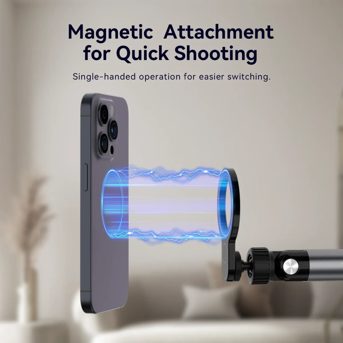 TELESIN Magnetic Desktop Stand (Clamping) P3-DS-02 - Image 8