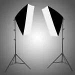 Generic 150W 2 Light Kit Softbox One Lamp With Remote