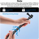 TELESIN 9.8' Carbon Fiber Selfie Stick GP-MNP-300-3 - Image 3