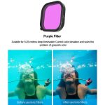 TELESIN Underwater Housing & Lens Filter Kit for GoPro (Purple, Red & Magenta) GP-WTP-904 - Image 4