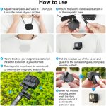 TELESIN Magnetic Action Camera Neck Mount with Nano Sticker Kit TE-MMK-001 - Image 3
