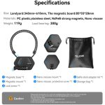 TELESIN Magnetic Action Camera Neck Mount with Nano Sticker Kit TE-MMK-001 - Image 2