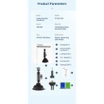 TELESIN Suction Cup Camera Mount with 3-Prong Mount TE-SUC-010 - Image 2