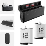 TELESIN Pocket-Size 3-Slot Charger Box & 2 Stamina Batteries Kit for GoPro HERO12/11/10/9 S0-ECB-01-TGP - Image 16