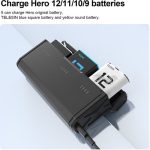 TELESIN Pocket-Size 3-Slot Charger Box & 2 Stamina Batteries Kit for GoPro HERO12/11/10/9 S0-ECB-01-TGP - Image 6