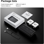 TELESIN Pocket-Size 3-Slot Charger Box & 2 Stamina Batteries Kit for GoPro HERO12/11/10/9 S0-ECB-01-TGP - Image 3