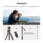 K&F Concept Professional Video Tripod with Fluid Head FH-03 (KF09.137) - Image 5