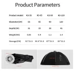 Triopo Quick Setup Octagon Softbox K365cm + Honeycomb Grid with Detachable Bowens Mount, Reflective Silver Interior for Studio Photography - Image 2