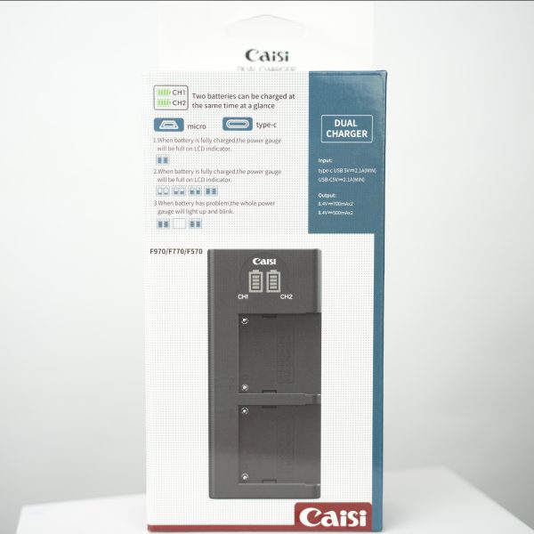 Caisi Double Charger CS-NP-F970