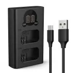 K&F Concept NP-FW50 Battery Charger with LCD Screen for Sony A7, A7II, A7RII, A7SII, A7S, A7S2, A7R, A7R2, A6000, A6500, A6300, RX10, NEX-3/5/7 (KF28.0009V1)