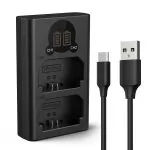 K&F Concept NP-FZ100 Battery Charger with LCD for Sony Alpha Cameras