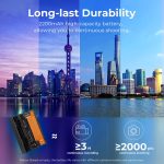 K&F Concept 2200mAh NP-W235 Battery and Charger for Fujifilm X-T5, X-S20, X-H2, X-H2S, GFX 100S, GFX 50S II, X-T4, 2 Pack Battery (KF28.0018) - Image 2