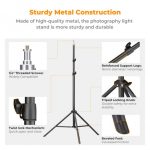 K&F Concept Light Stand for Photography, 7.5ft/2.3M Portable Extendable Photo Video Tripod Stand, Lighting Tripod with 1/4" Screw for Lighting/Strobe Light/Webcams/Cameras/Softbox, with Storage Bag (KF34.042) - Image 3