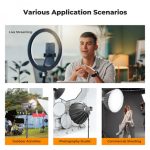 K&F Concept Light Stand for Photography, 7.5ft/2.3M Portable Extendable Photo Video Tripod Stand, Lighting Tripod with 1/4" Screw for Lighting/Strobe Light/Webcams/Cameras/Softbox, with Storage Bag (KF34.042) - Image 5