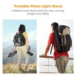 K&F Concept Light Stand for Photography, 7.5ft/2.3M Portable Extendable Photo Video Tripod Stand, Lighting Tripod with 1/4" Screw for Lighting/Strobe Light/Webcams/Cameras/Softbox, with Storage Bag (KF34.042) - Image 7