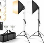 Generic 150W 2-Light Kit Softbox with Remote +Grid (Bi-Color) - Image 2