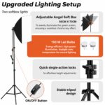 Generic 150W 2-Light Kit Softbox with Remote +Grid (Bi-Color) - Image 7