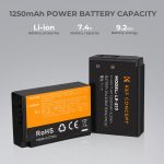 K&F Concept Canon LP-E17 Battery kit – 2 Batteries and Dual Charger (KF28.0014) - Image 5