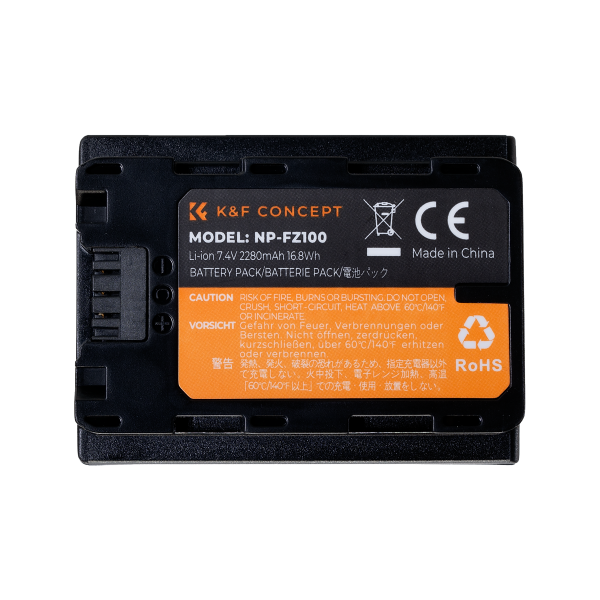 K&F Concept NP-FZ100 Camera Battery for Sony Cameras (KF28.0016V3)