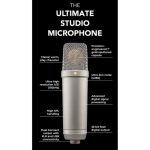 RODE NT1 5th Generation Large-Diaphragm Cardioid Condenser XLR/USB Microphone (Black) - Image 2