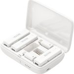 BOYA BOYALINK 2-Person All-in-One Wireless Microphone System with Interchangeable Connectors 2.4 GHz (White)