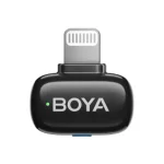 BOYA Mini-15 Tiny Wireless Microphone System 2-Person With Lightning Connector For iOS Devices (2.4 GHz, Black) - Image 9