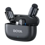 BOYA Mini-15 Tiny Wireless Microphone System 2-Person With Lightning Connector For iOS Devices (2.4 GHz, Black) - Image 13