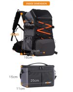 K&F Concept Camera Backpack for Professionals Photographers (KF13.107) - Image 3