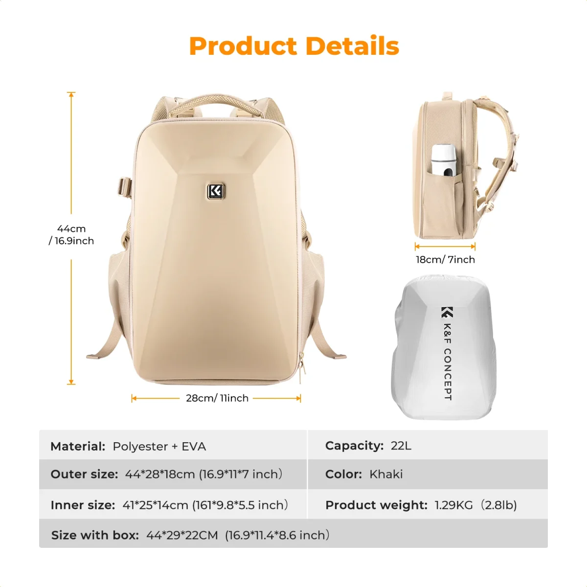 KF13.141v1-7 K&F Concept Camera Backpack for Professionals Photographers (KF13.134V1) - Image 2