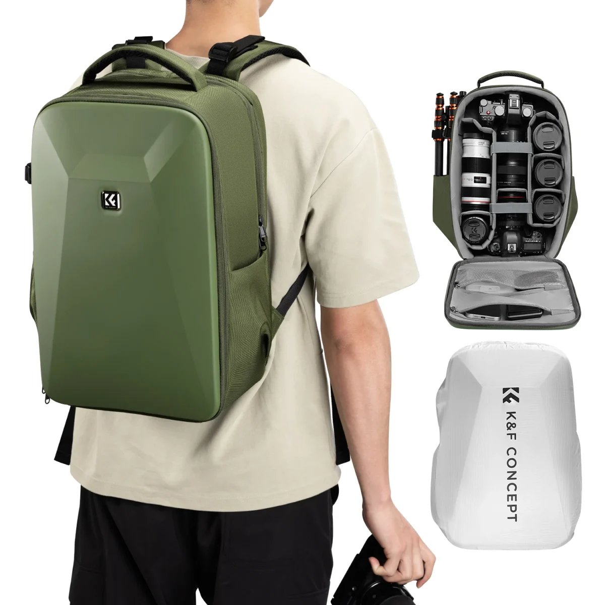 K_FConceptCameraBackpack3 K&F Concept Camera Backpack for Professionals Photographers (KF13.134V3) - Image 10